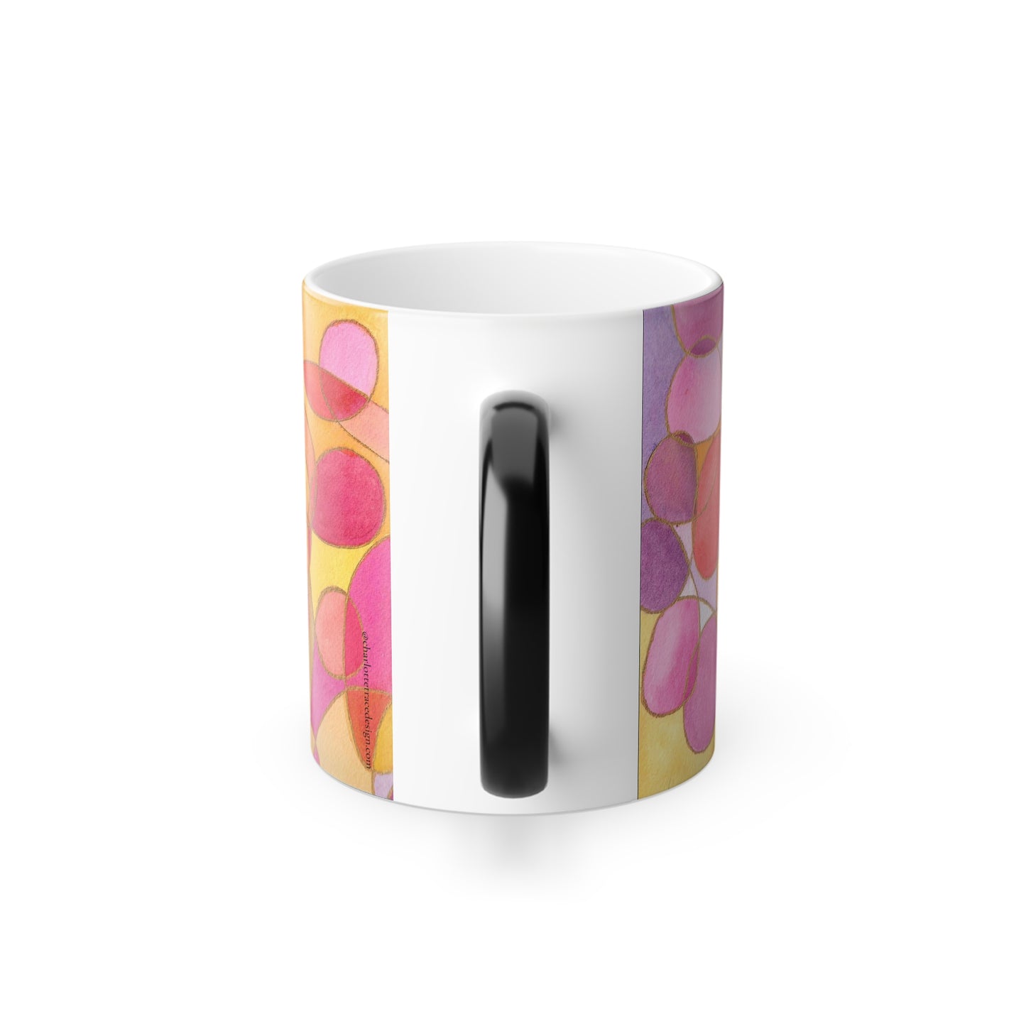 Color Morphing Mug — Abstract Watercolor Floral 11oz