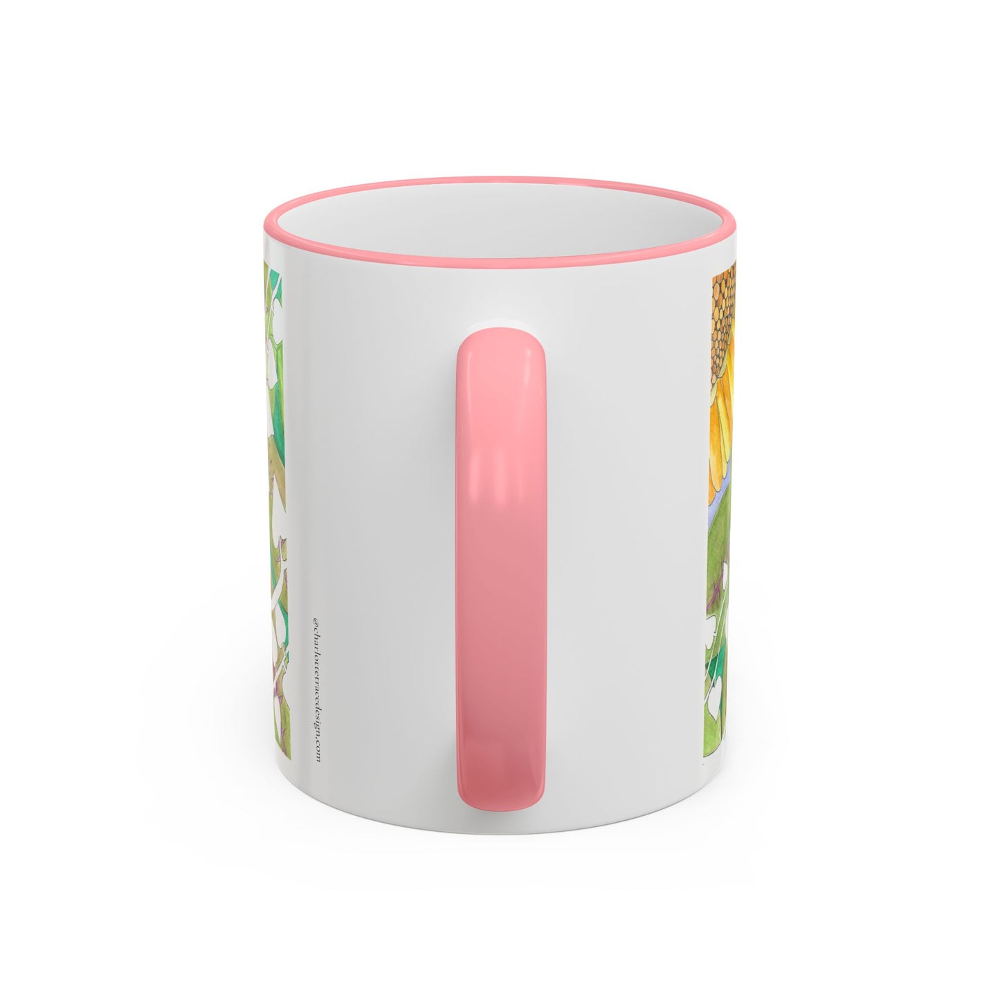 Inspirational Sunflower Accent Rim Mug — "Another day of endless possibilities" 11oz