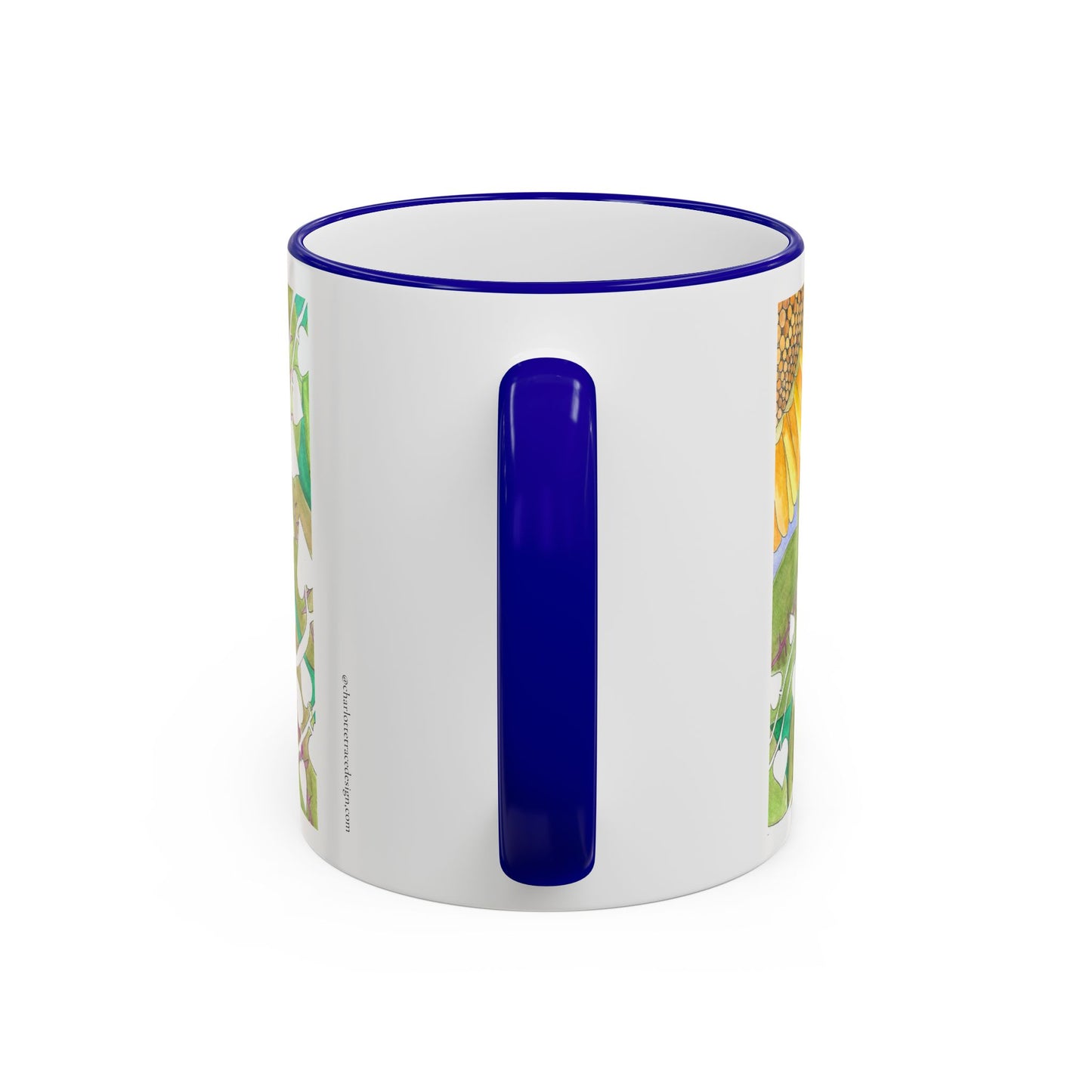 Inspirational Sunflower Accent Rim Mug — "Another day of endless possibilities" 11oz